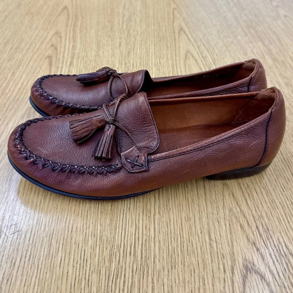 Cole Haan Women’s Genuine Leather Country Tassel Loafers Hand-sewn Moccasin 8B